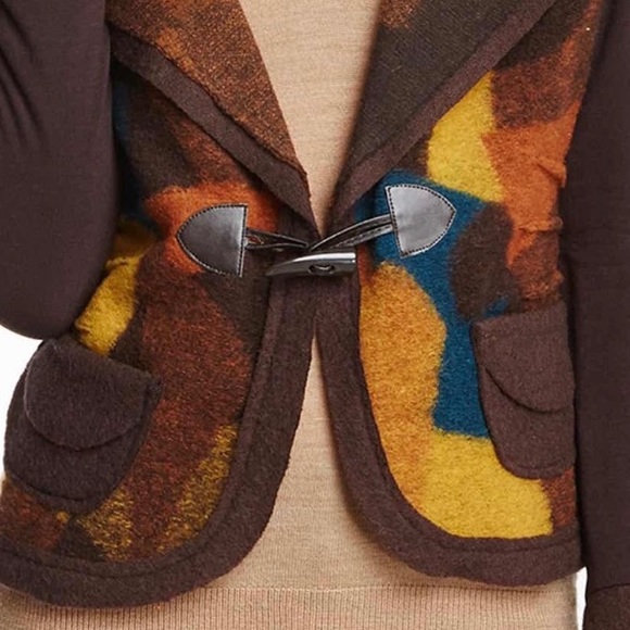 I.N.S.I.G.H.T. - Print Wool Blend Knit Jacket - Picture 3 of 11